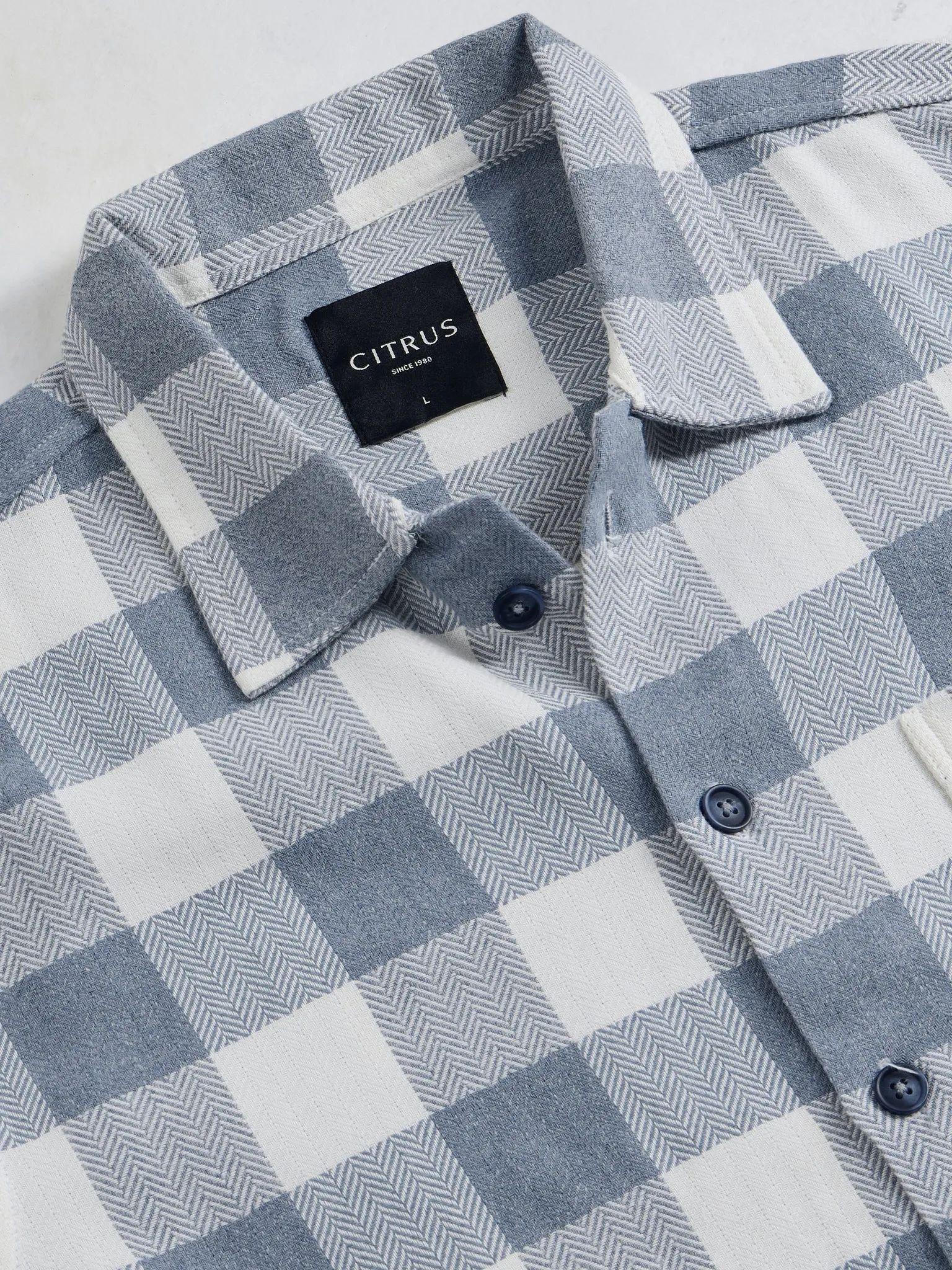 Blue Flannel Overshirt