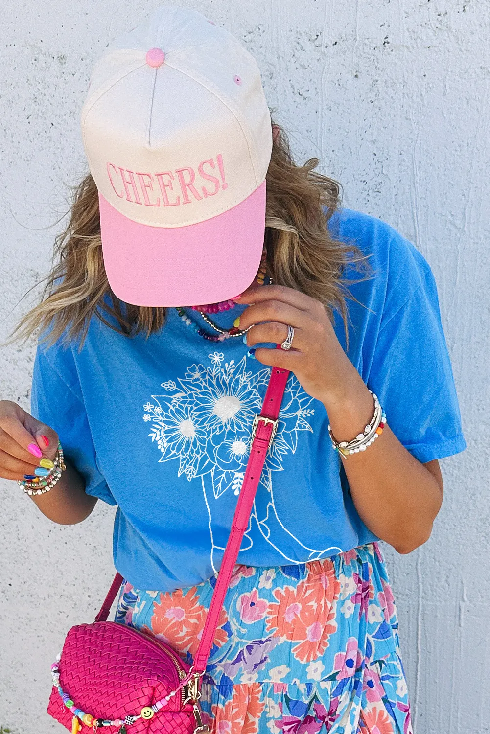 Blue Sunflower Boots Graphic Western Fashion T Shirt