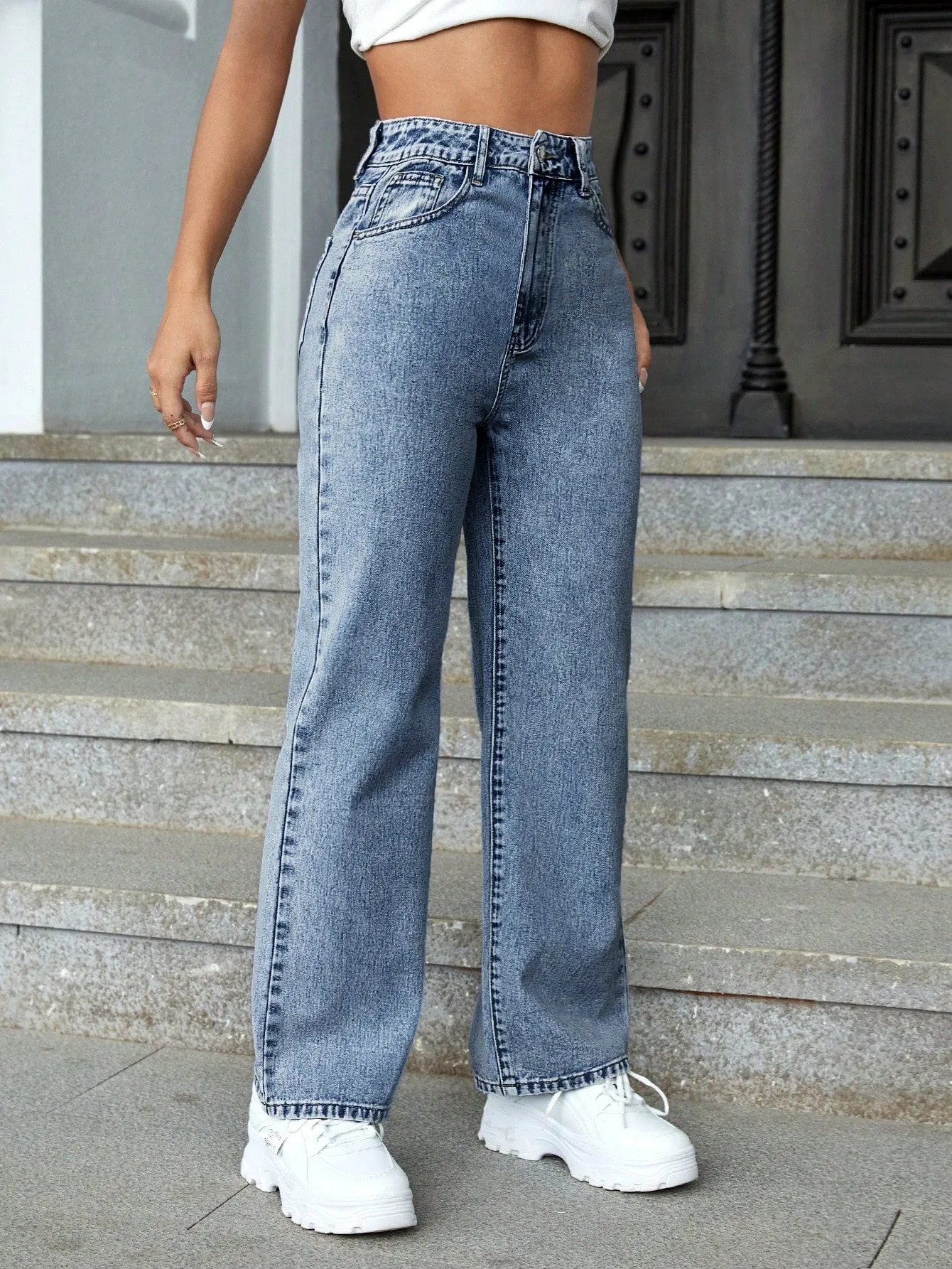 Blue Wave Straight Fit Jeans