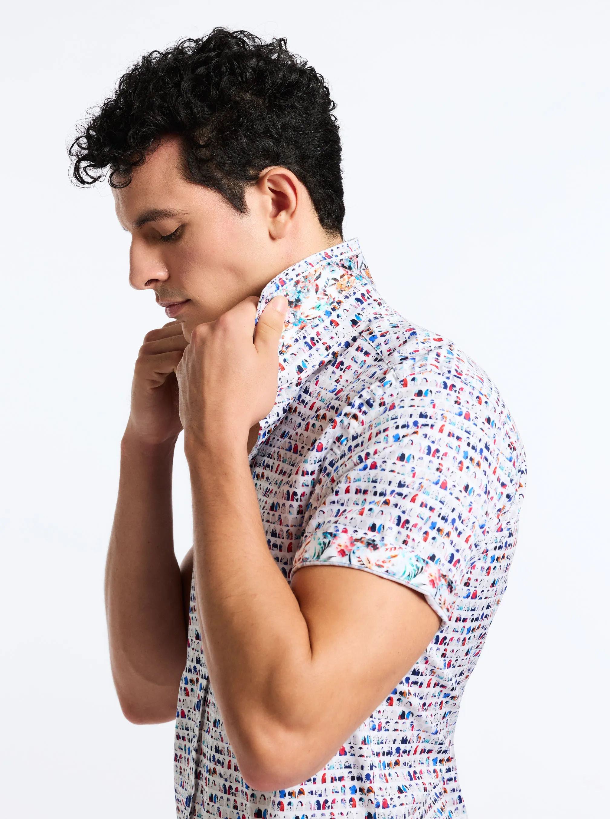 BOARD BASH SHORT SLEEVE BUTTON DOWN SHIRT