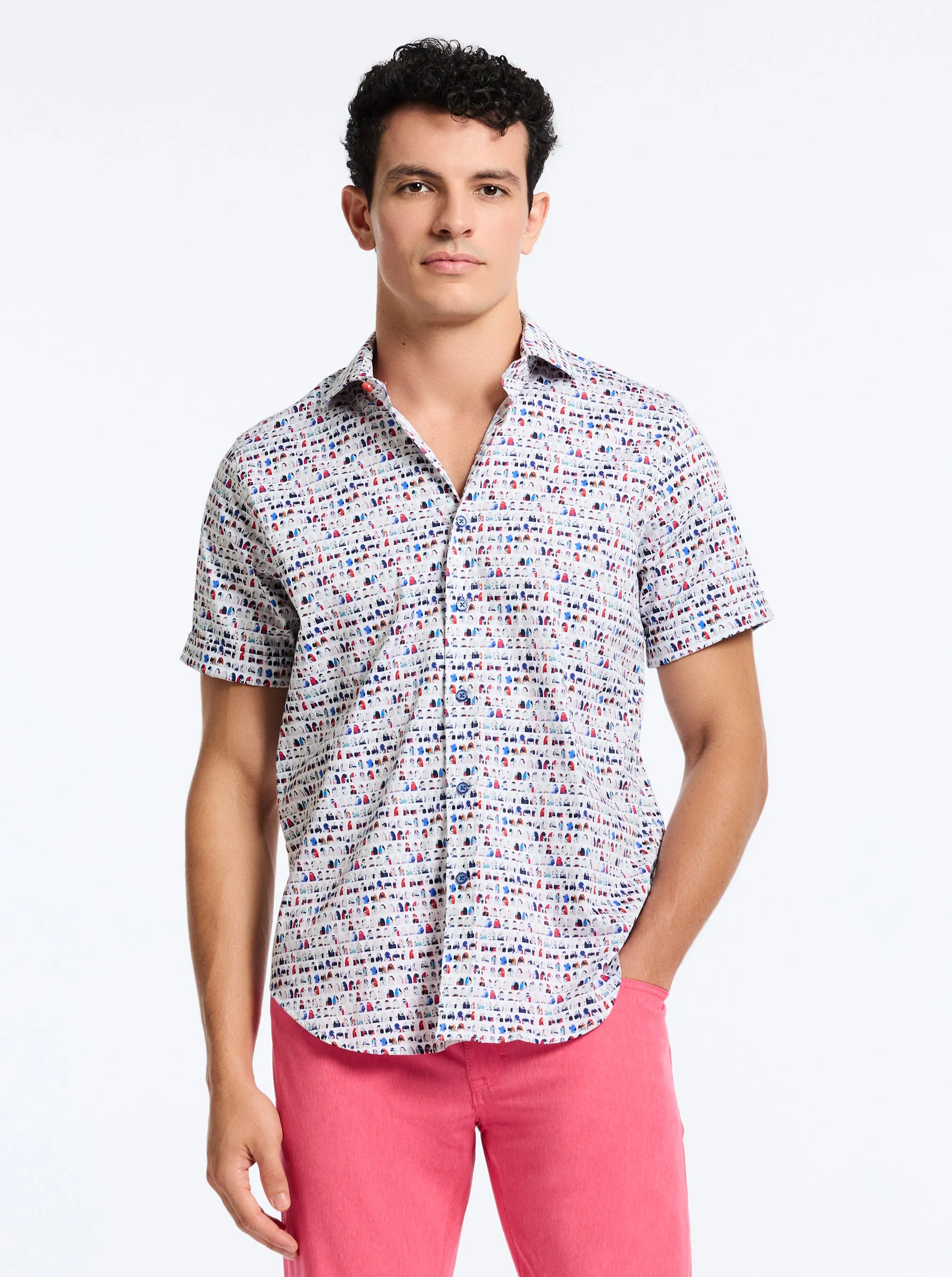 BOARD BASH SHORT SLEEVE BUTTON DOWN SHIRT