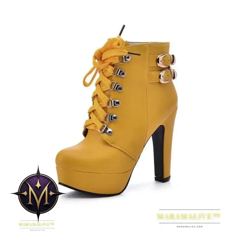 boots with studded leather
