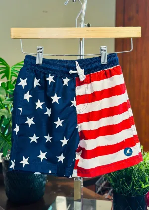 Boy American Flag Board Shorts