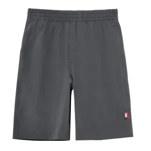 Boys UPF 50  Soft Stretch Below the Knee Swim Board Shorts | Charcoal