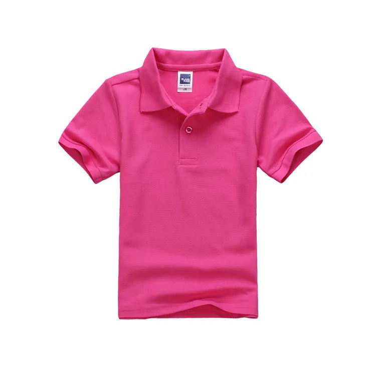 brand boys girls kids polo Shirts children classic Sport tees short sleeve clothing