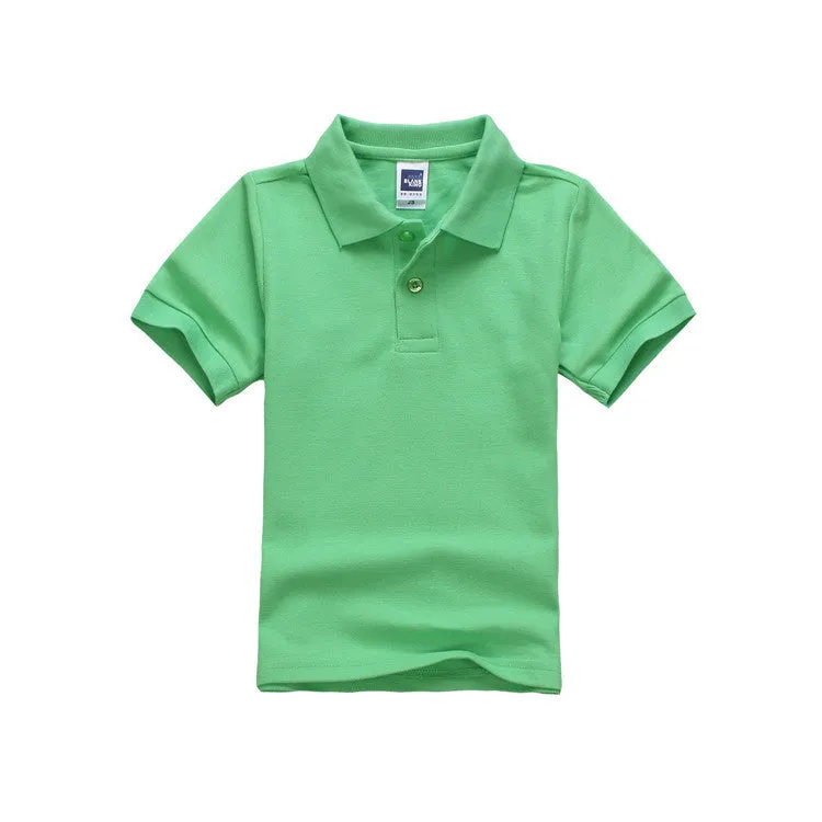 brand boys girls kids polo Shirts children classic Sport tees short sleeve clothing