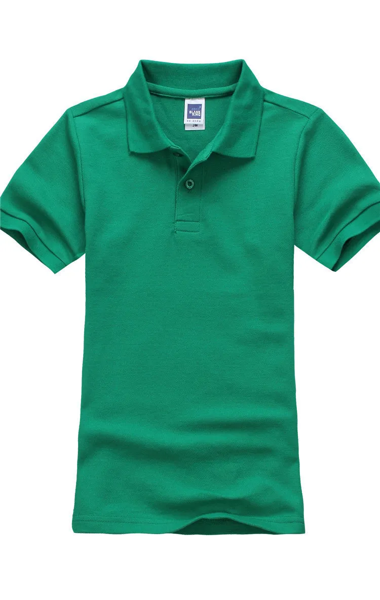 brand boys girls kids polo Shirts children classic Sport tees short sleeve clothing
