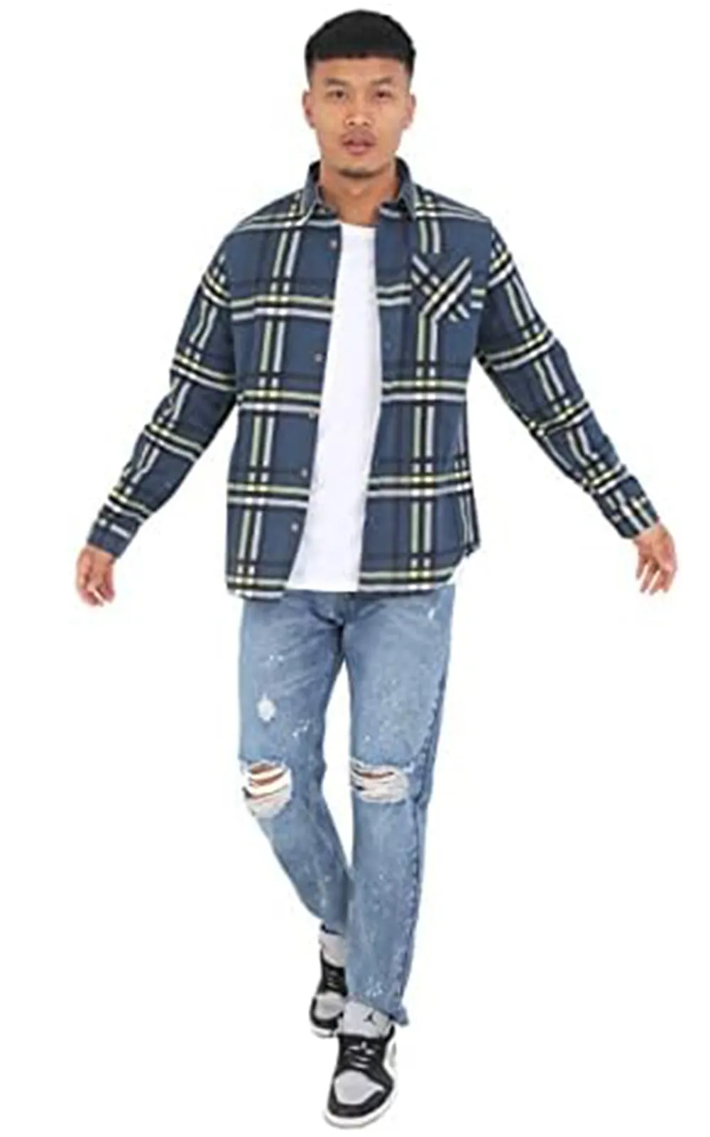 Brave Soul Brushed Flannel Check Shirt