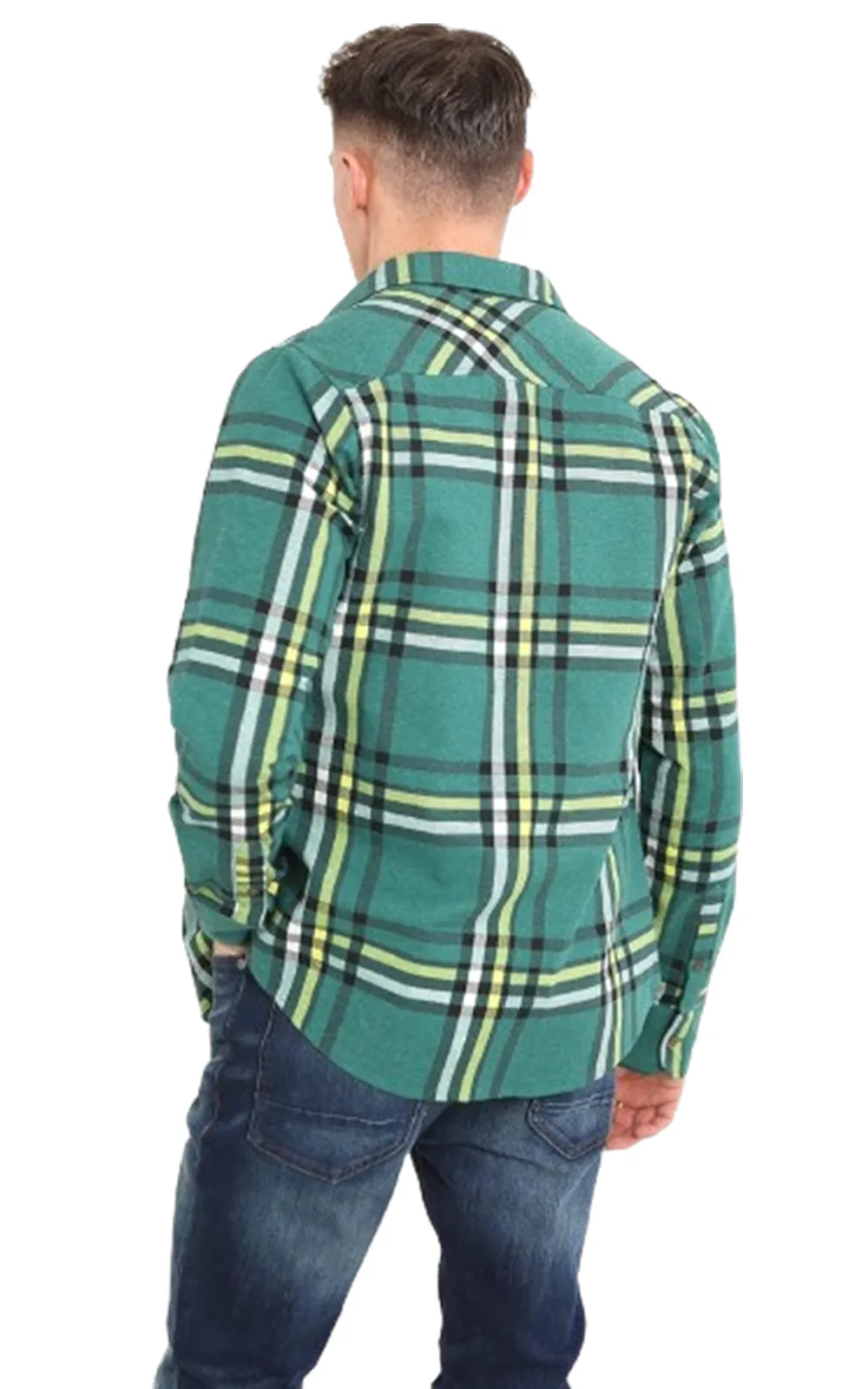 Brave Soul Brushed Flannel Check Shirt