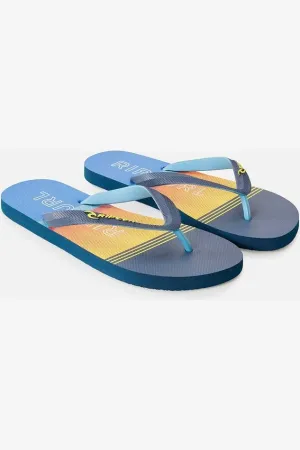 BREAKERS BLOOM OPEN TOE - NAVY/YELLOW