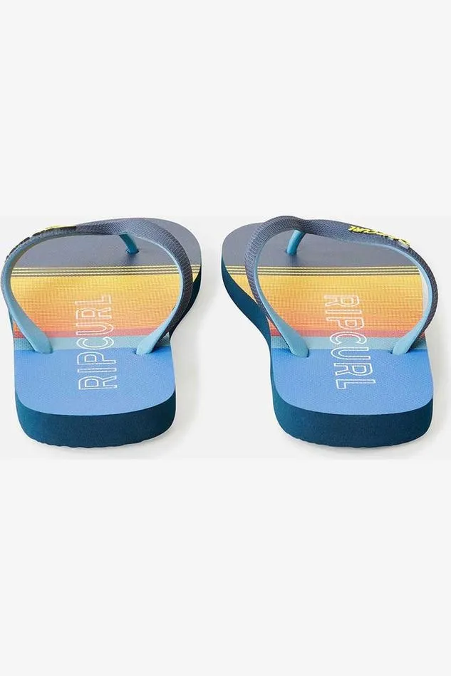 BREAKERS BLOOM OPEN TOE - NAVY/YELLOW