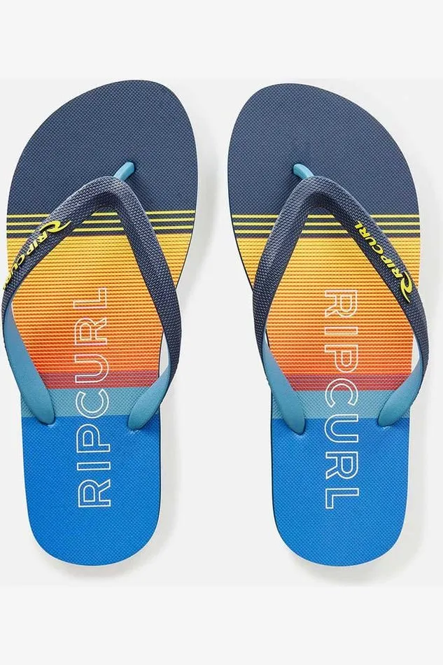 BREAKERS BLOOM OPEN TOE - NAVY/YELLOW