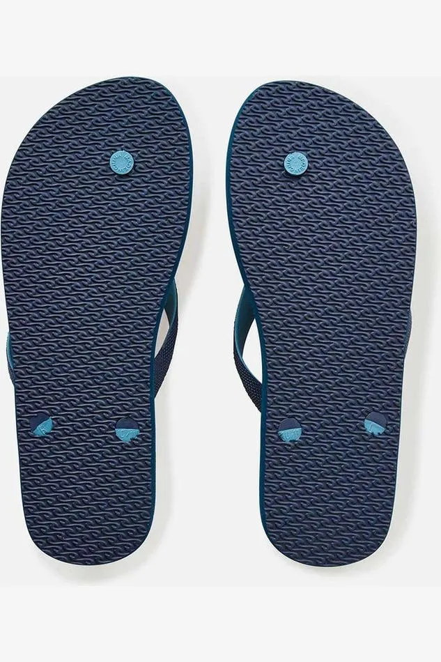 BREAKERS BLOOM OPEN TOE - NAVY/YELLOW