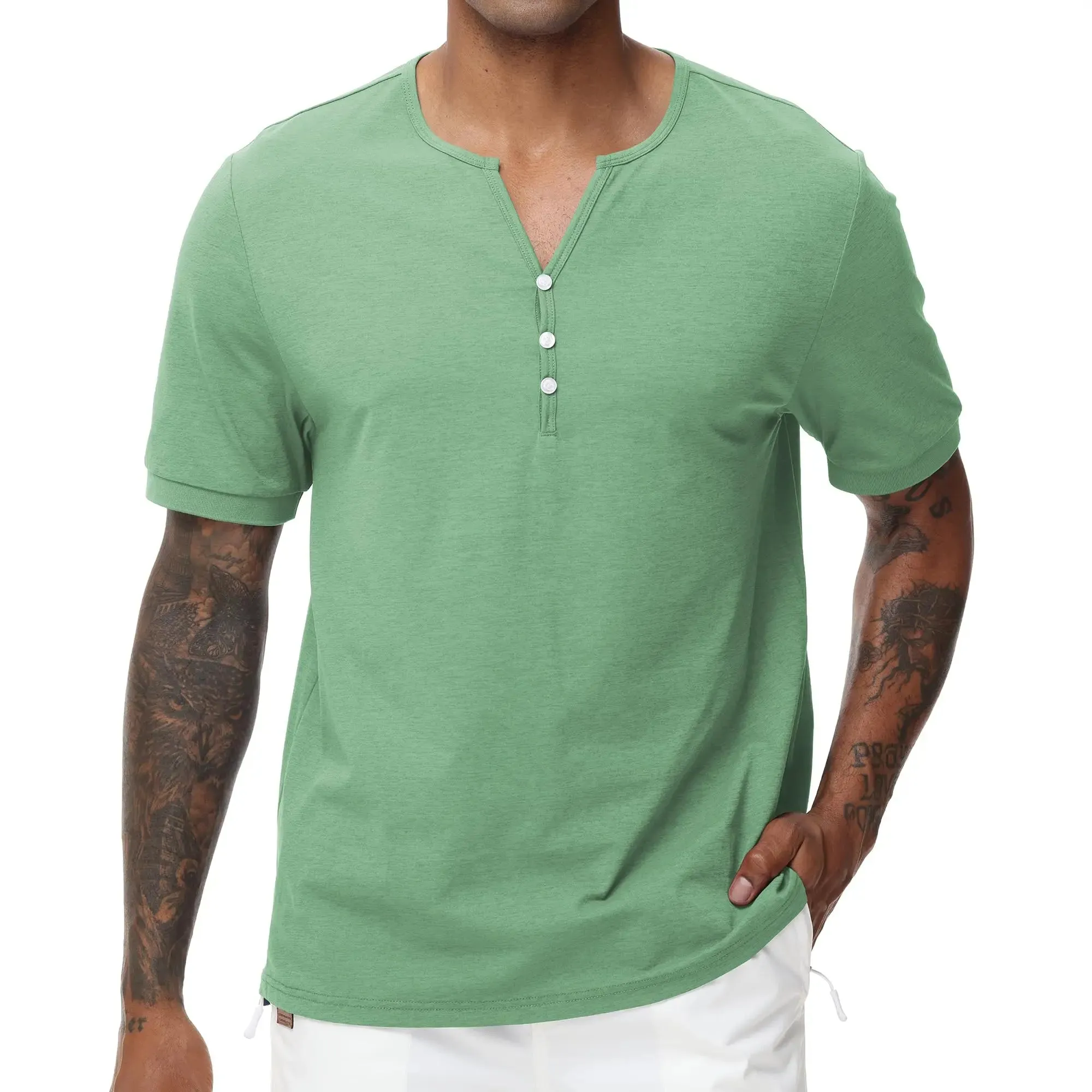 BreezeFlex Henley Shirt von StyleMax