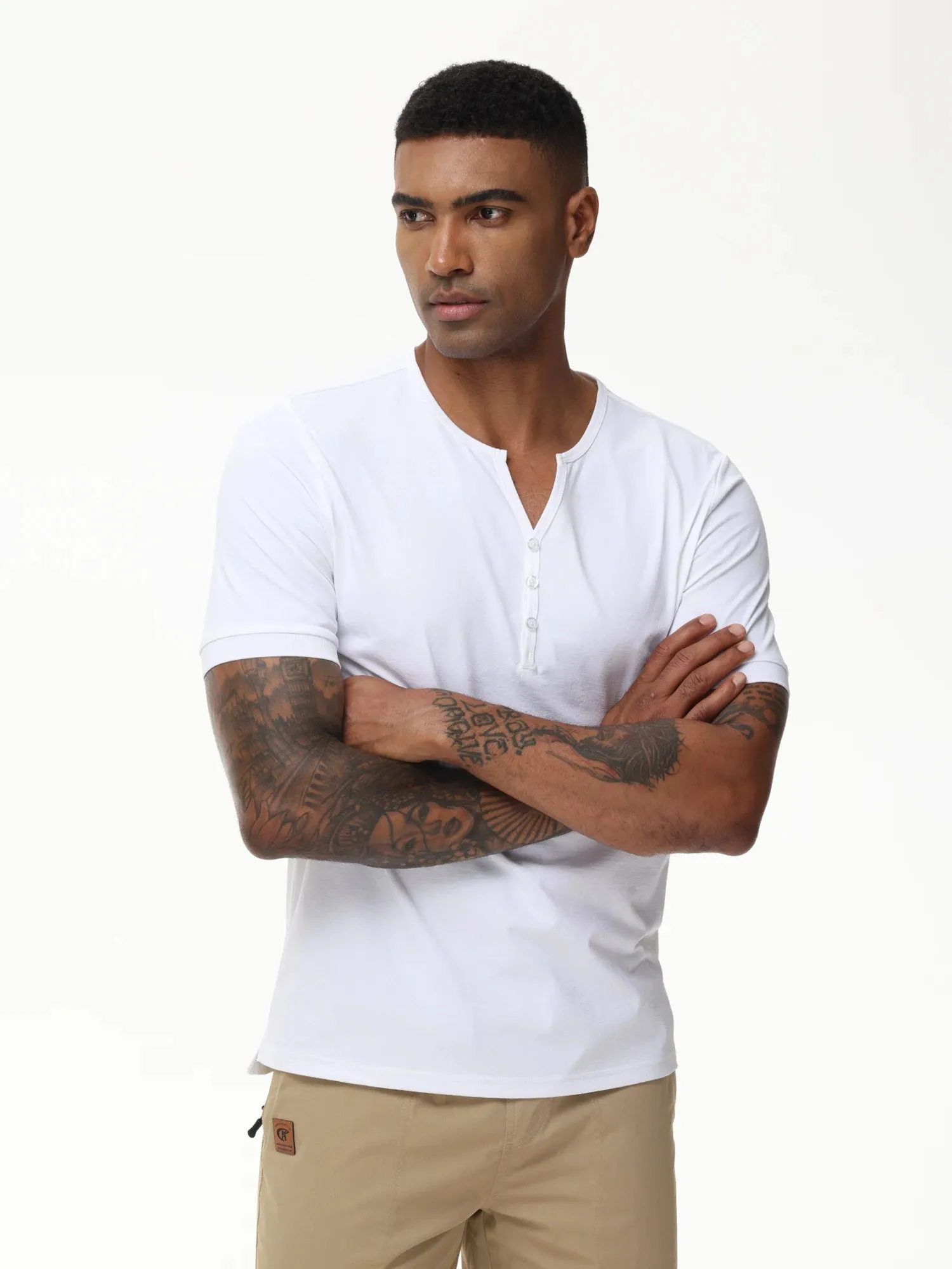 BreezeFlex Henley Shirt von StyleMax