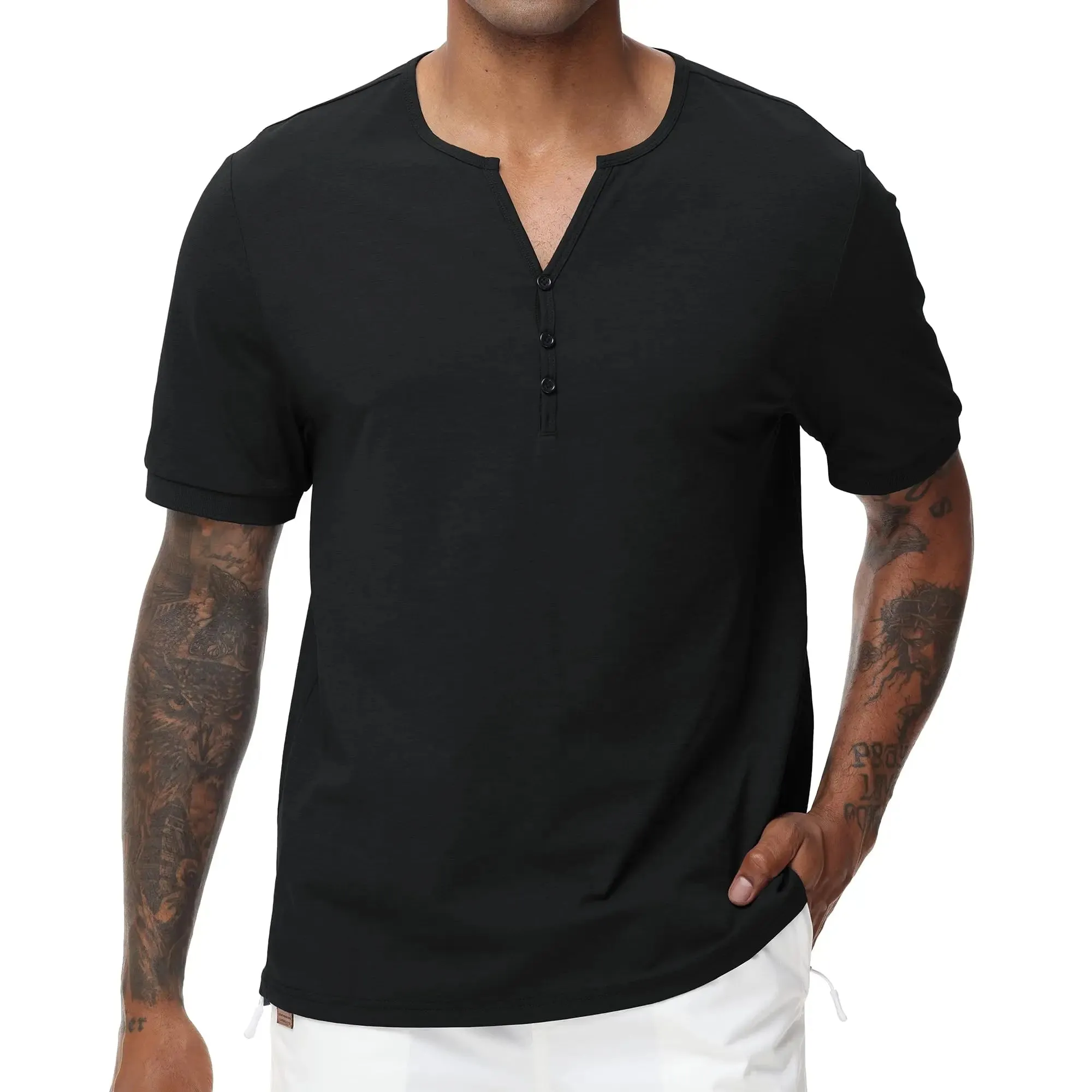 BreezeFlex Henley Shirt von StyleMax