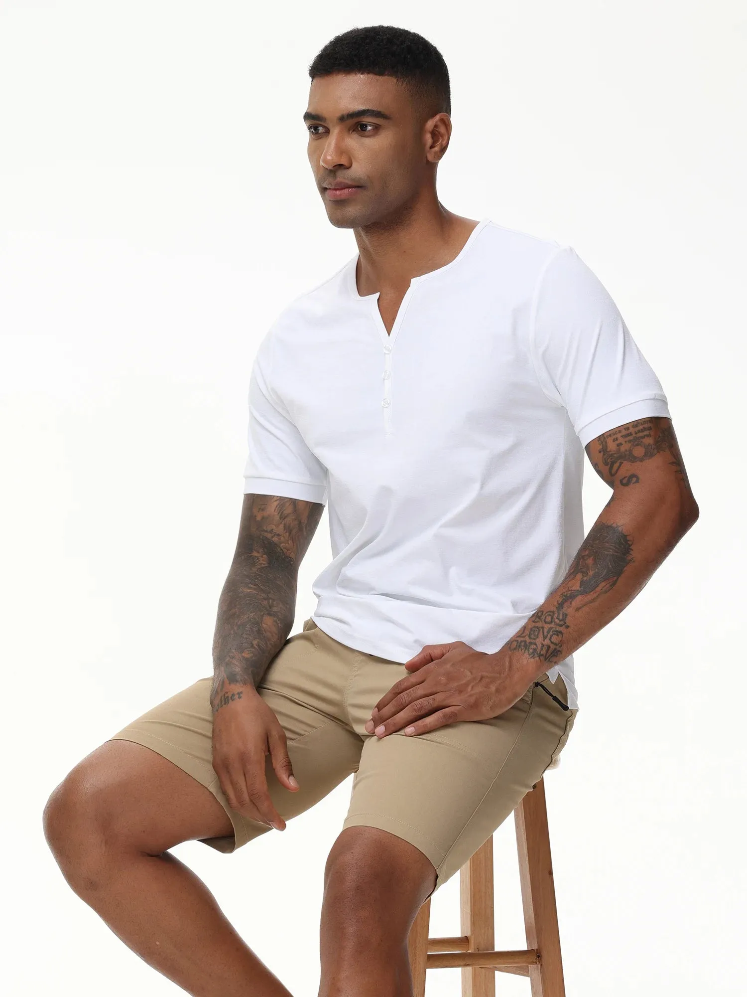 BreezeFlex Henley Shirt von StyleMax