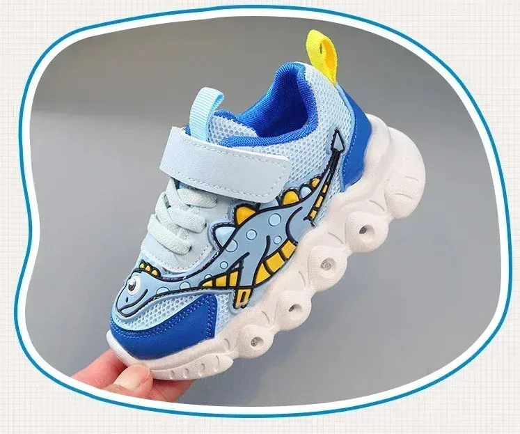 BreezyStep Kids Velcro Fashion Sneakers for Active Play