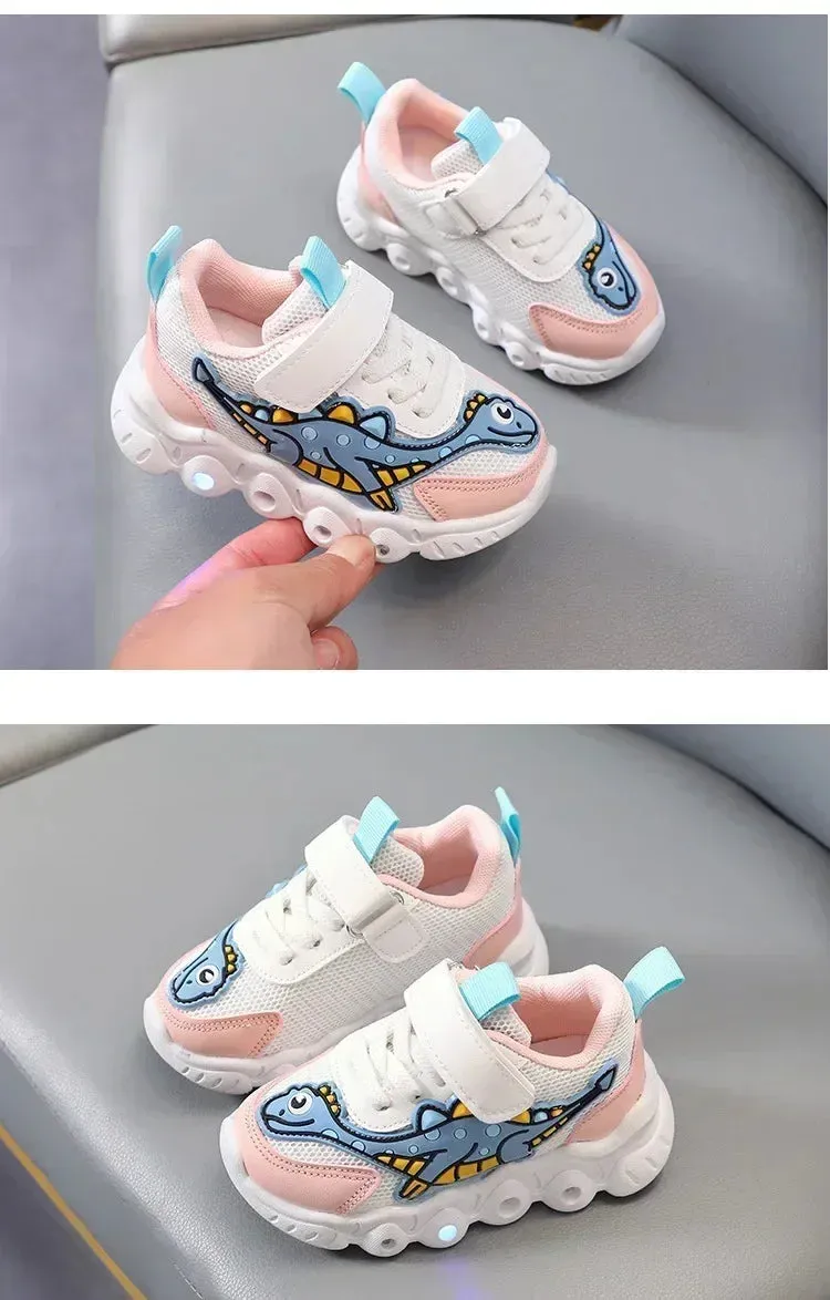 BreezyStep Kids Velcro Fashion Sneakers for Active Play