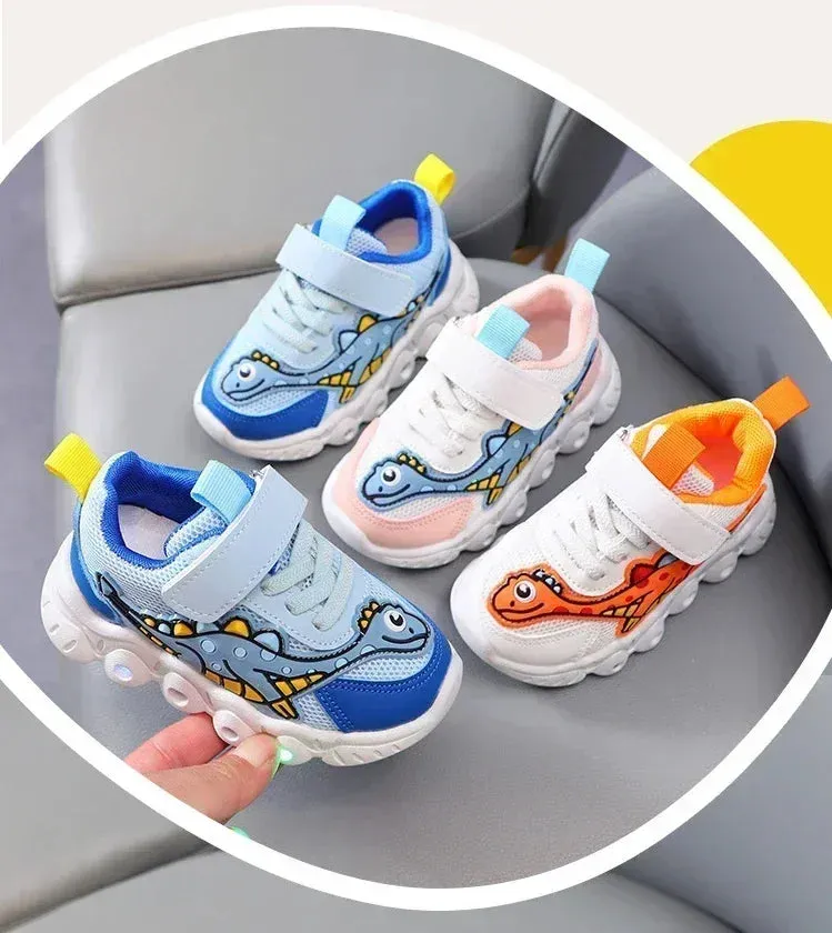 BreezyStep Kids Velcro Fashion Sneakers for Active Play