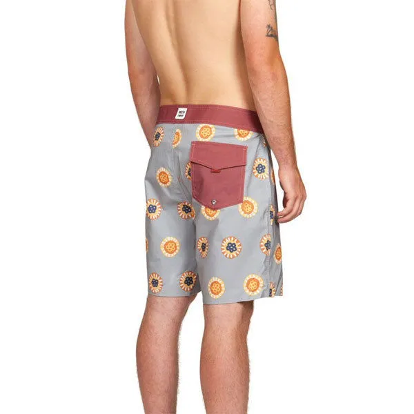 Brixton - Mitchell Trunk Board Shorts - Flint Grey SALE