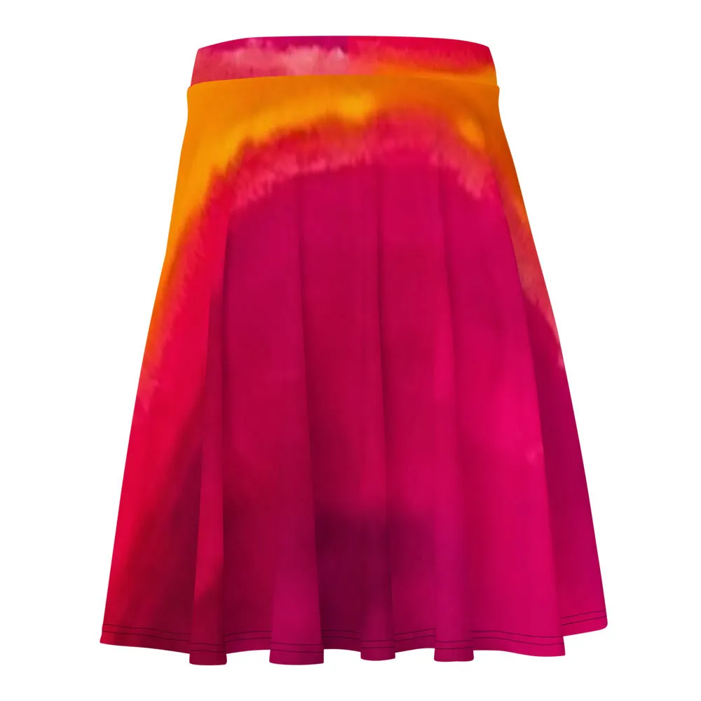 Burst of Pink Skater Skirt