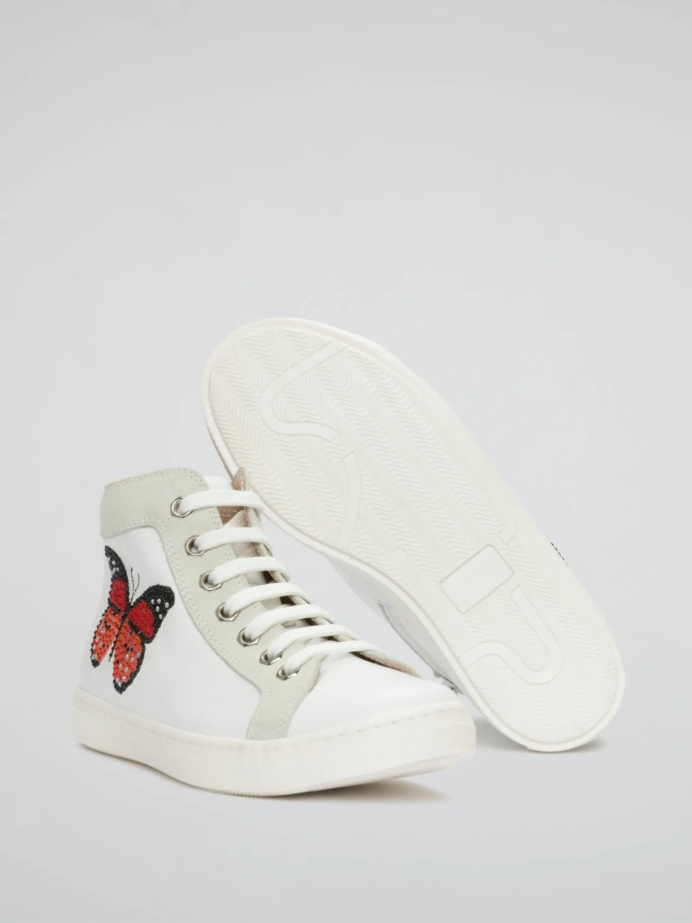 Butterfly White Boots (Kids)