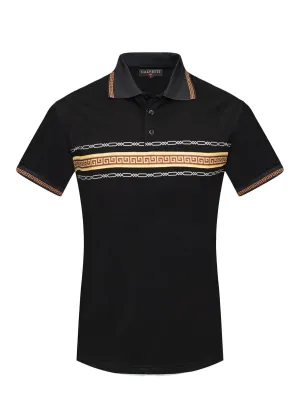Calvetti Men's Polo Shirt Black