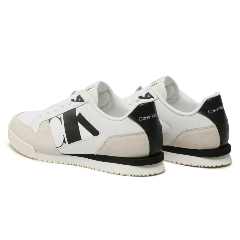 Calvin Klein Jeans Low Profile Runner Mod Vint Trainer YM0YM00695-WHTBLK