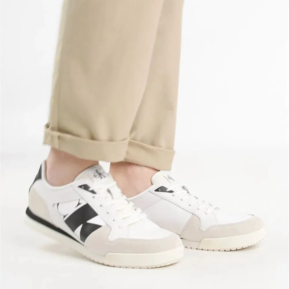 Calvin Klein Jeans Low Profile Runner Mod Vint Trainer YM0YM00695-WHTBLK