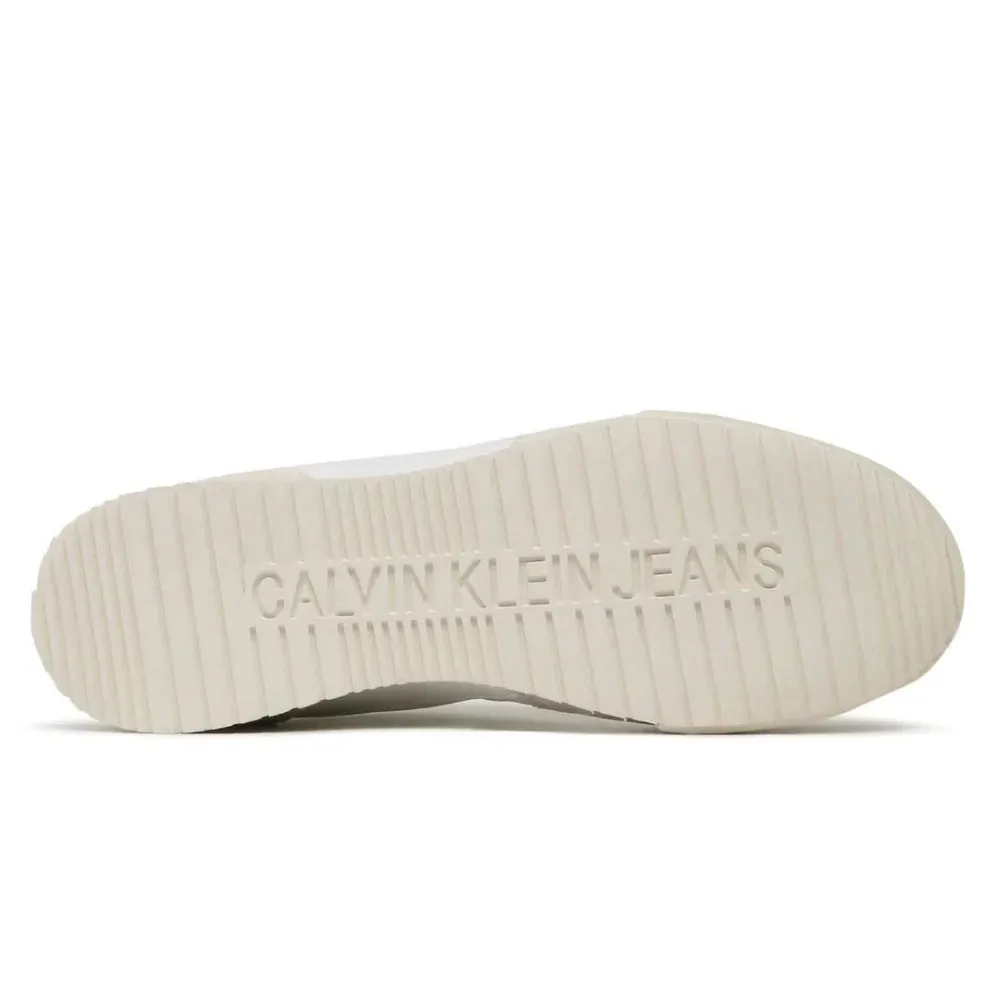 Calvin Klein Jeans Low Profile Runner Mod Vint Trainer YM0YM00695-WHTBLK
