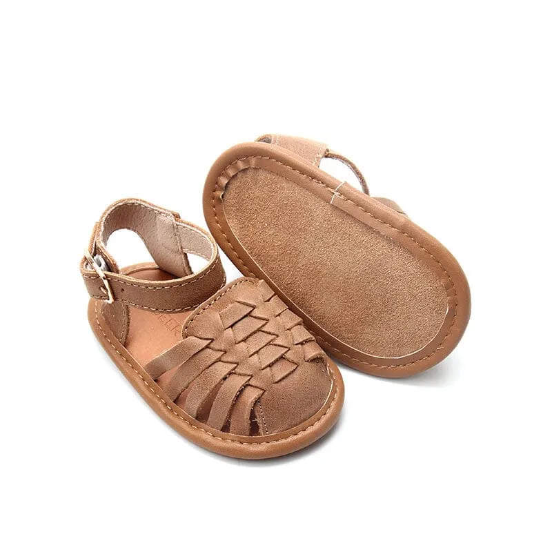 Camel - Woven Sandal - US Size 2-4 - Soft Sole