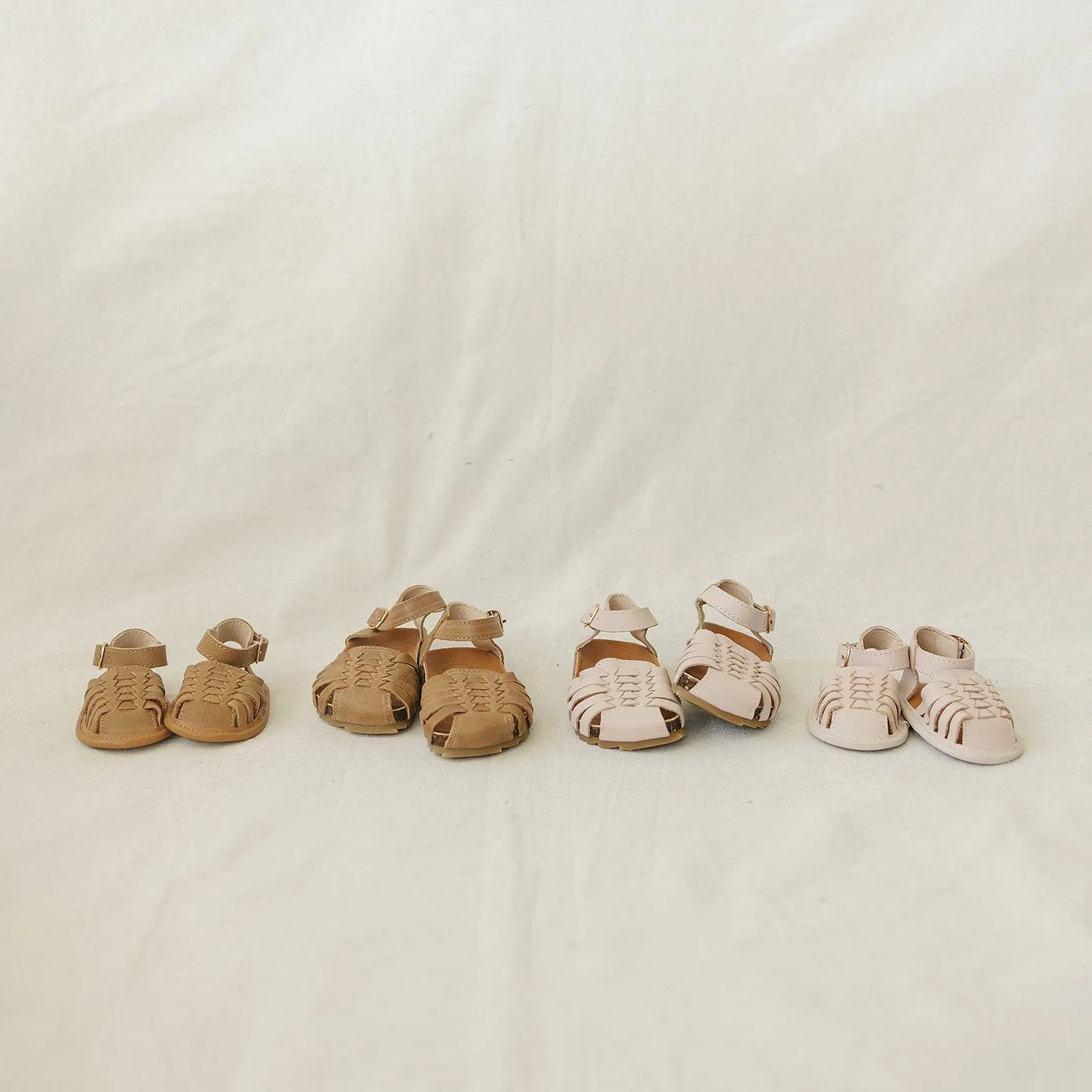 Camel - Woven Sandal - US Size 2-4 - Soft Sole