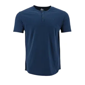 Camiseta 1492 Mangas Cortas Cuello Henley Lisa Para Niños