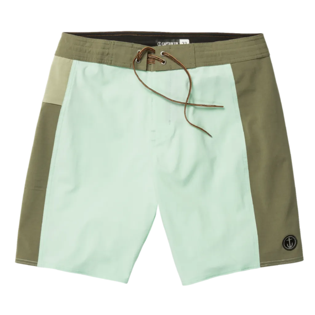 CAPTAIN FIN Keyhole Solid boardshorts - Sea Glass