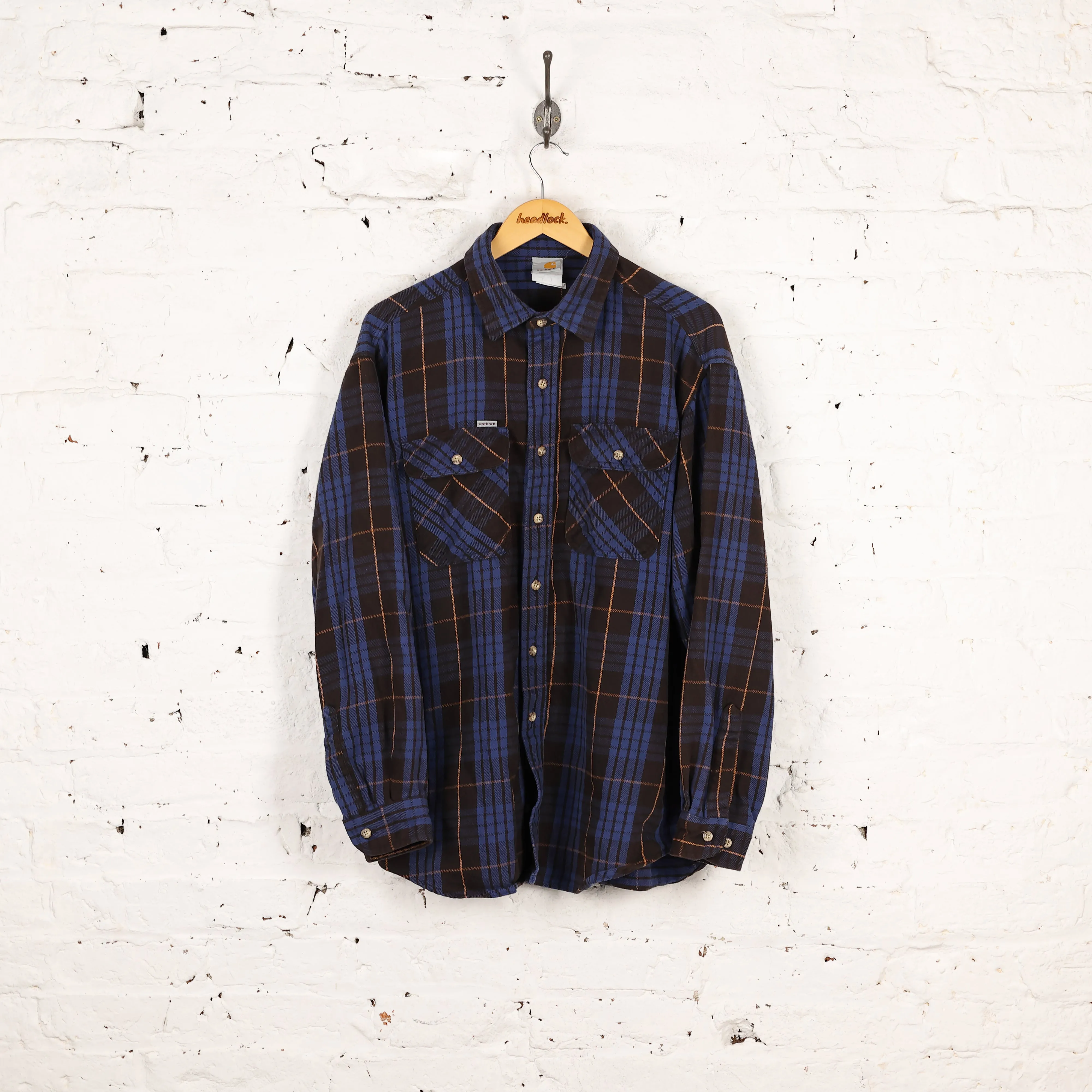 Carhartt Flannel Check Shirt - Blue - XL