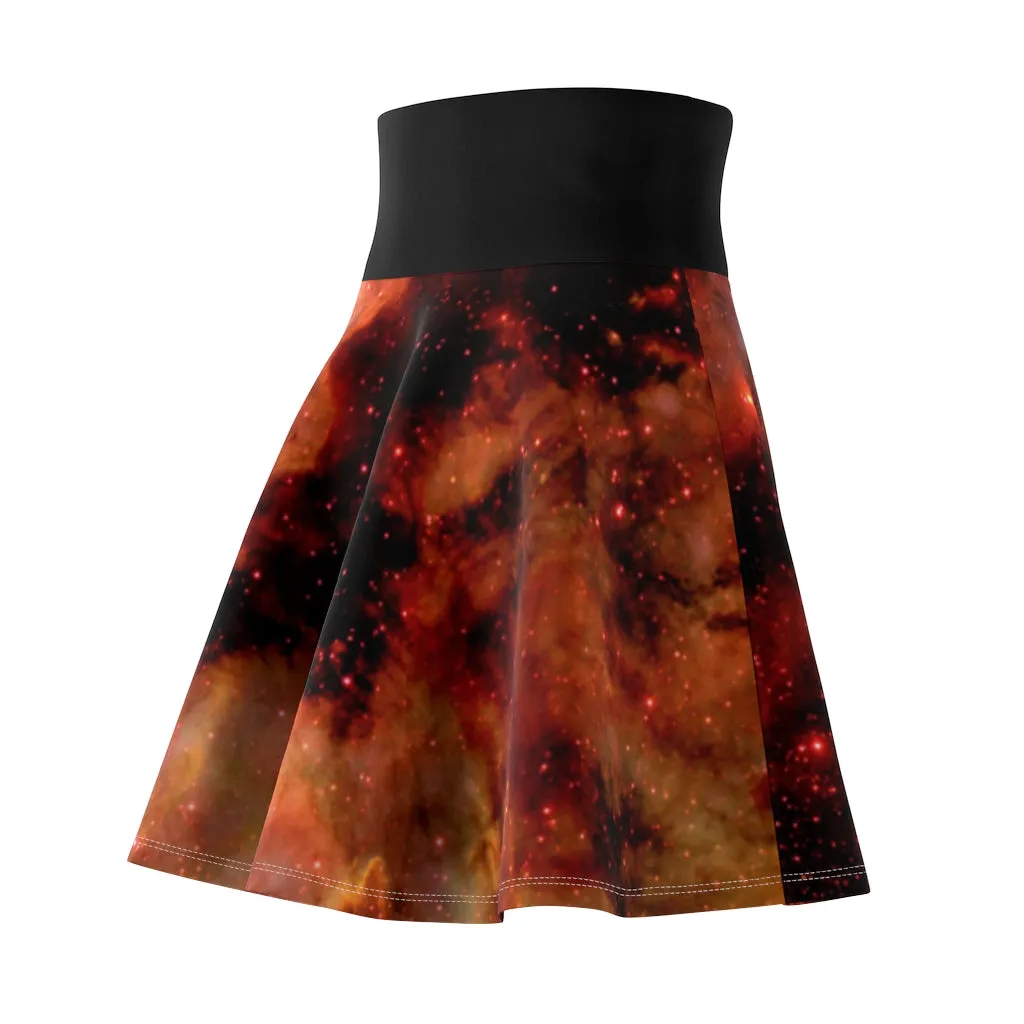 Carina Nebula Red Edition Kozmic Skater Skirt