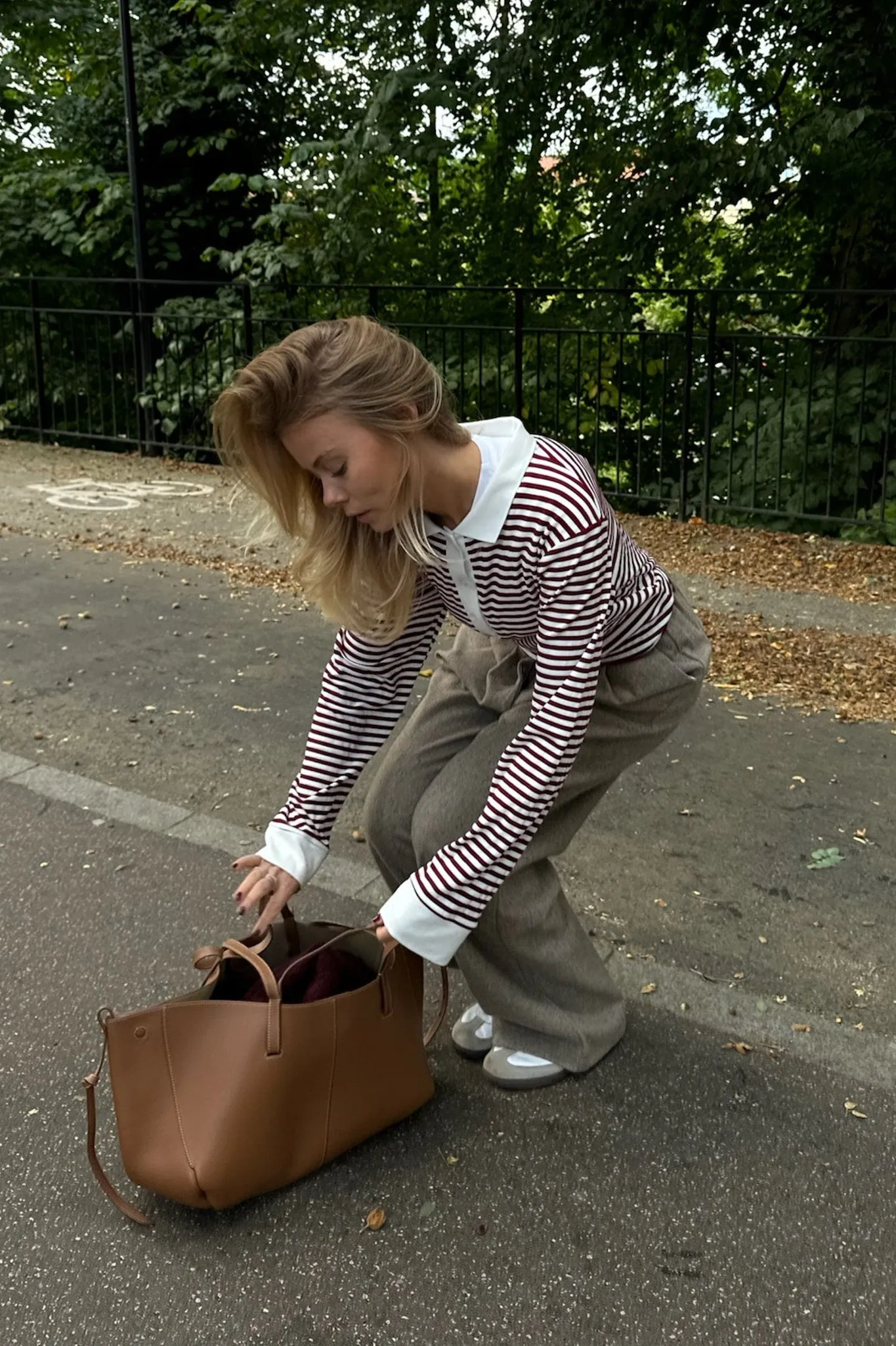 CarlyIC Polo - Bordeaux Stribet