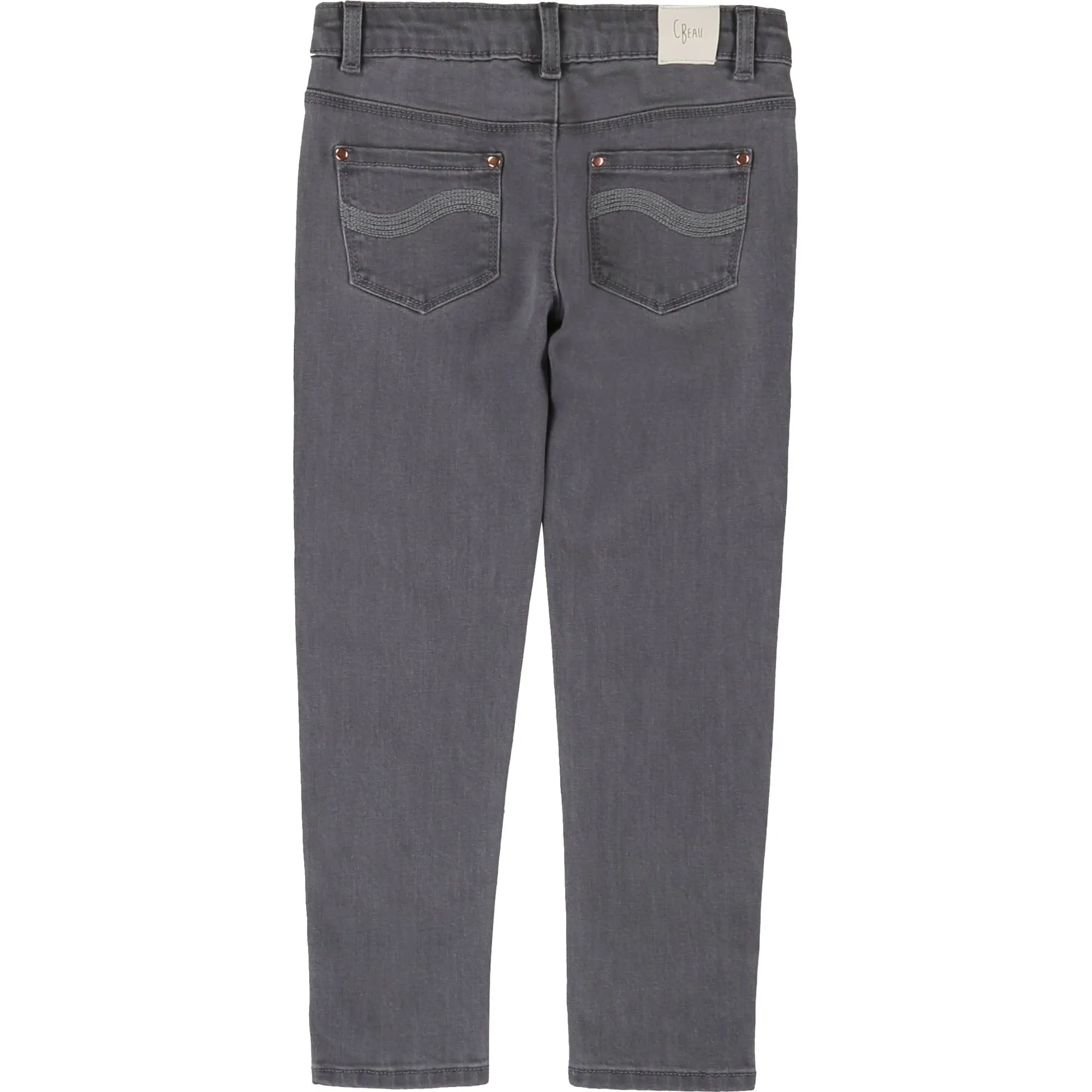 Carrement Beau - Grey Skinny Jeans with Buttons