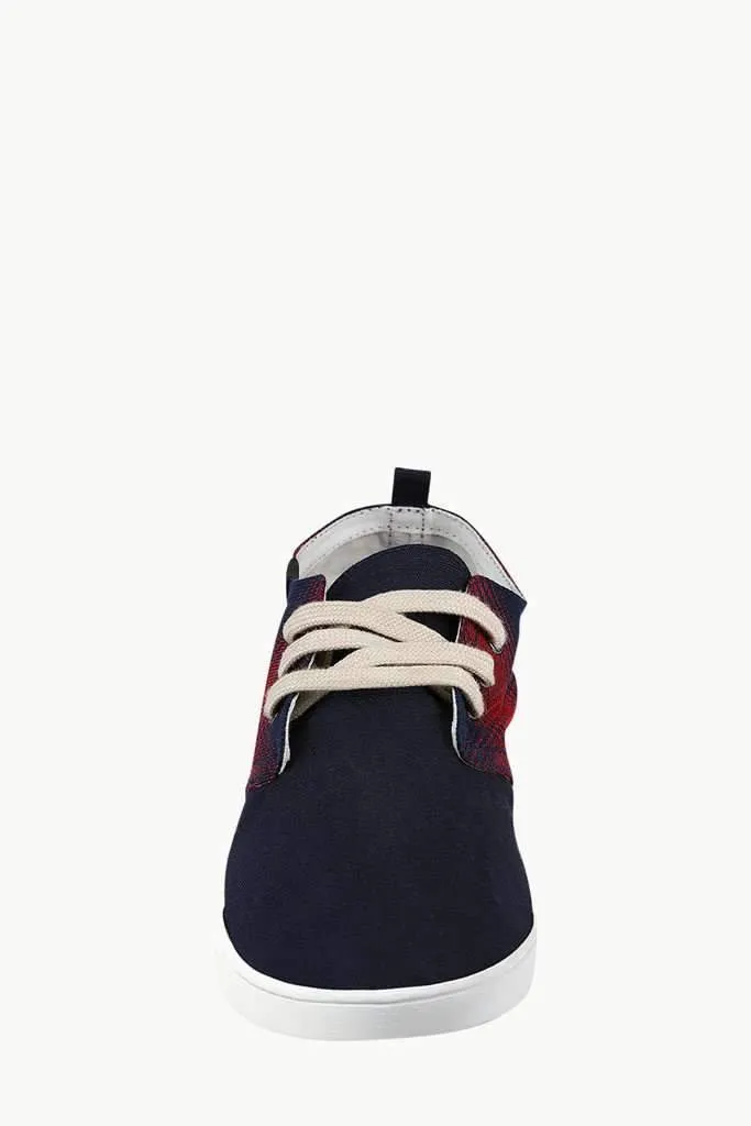 Checkered Lace Up Plimsolls