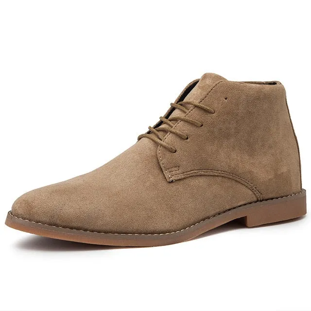 Chelsea Boots Men 2020 Spring & Autumn Classic Casual Boots Male Fashion Shoes Men Lace-up Casual Botas Black Brand Men's Boots