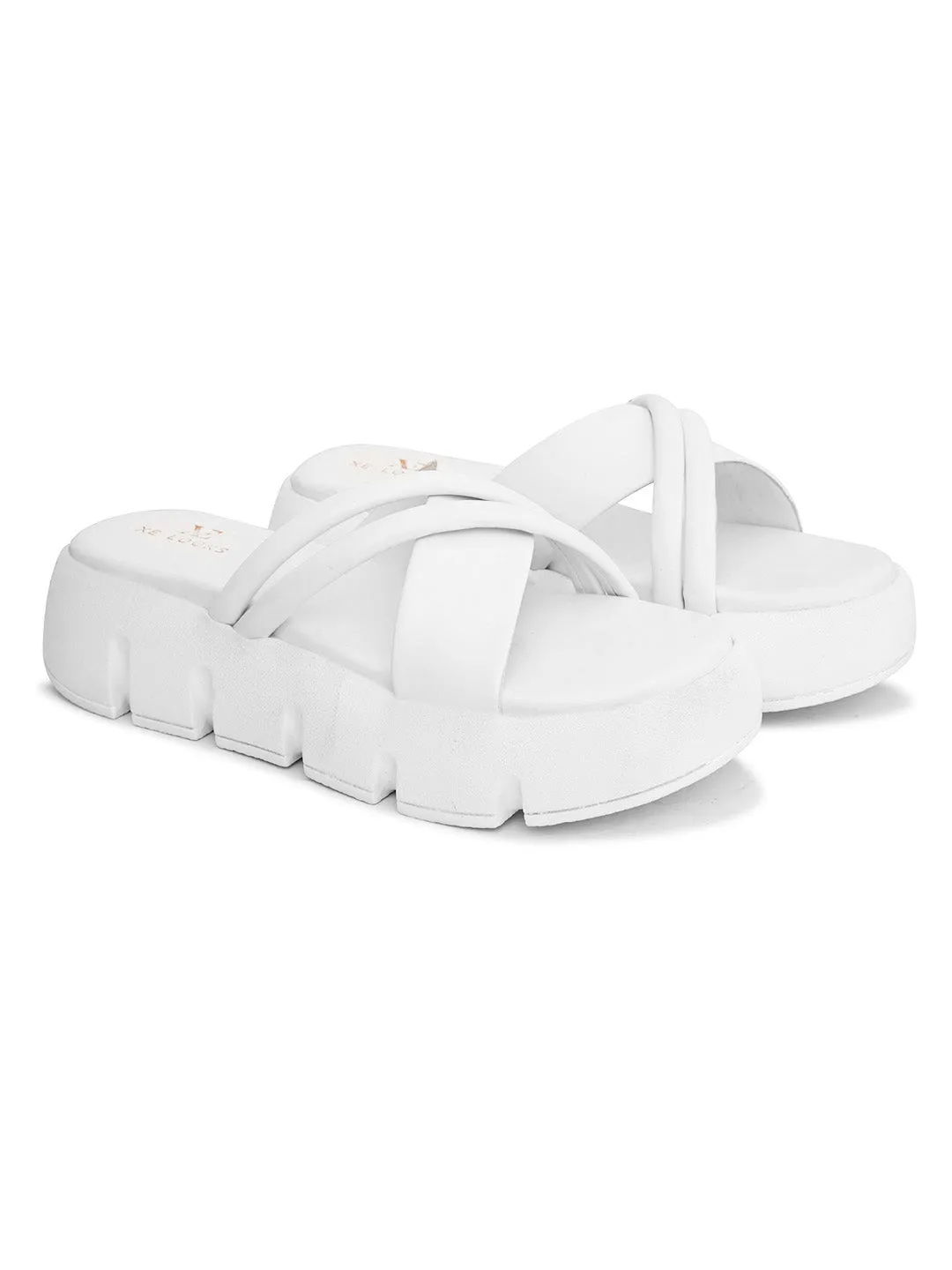 Chic & Modern Comfortable Cushion Platform Slippers