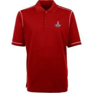 Chicago Blackhawks Antigua 2015 Stanley Cup Champions Red Adult Polo