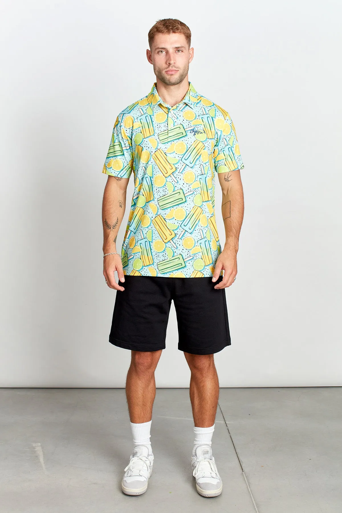 Chip & Pin Lollipop Polo - Lime