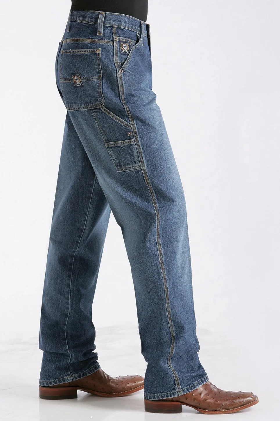 Cinch Men's Loose Fit Blue Label Jean-Medium Stonewash