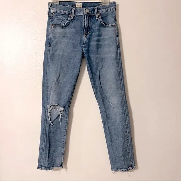 Citizens of Humanity COH Elsa Mid Rise Slim Fit Crop Jeans Women’s Sz 25