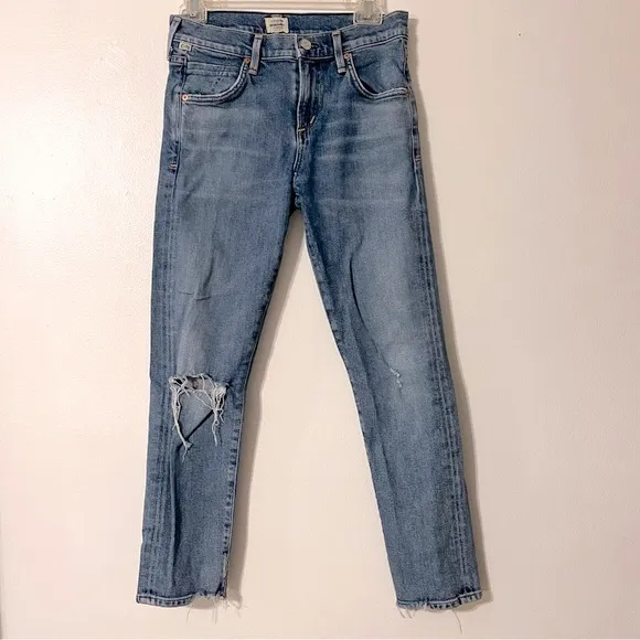 Citizens of Humanity COH Elsa Mid Rise Slim Fit Crop Jeans Women’s Sz 25