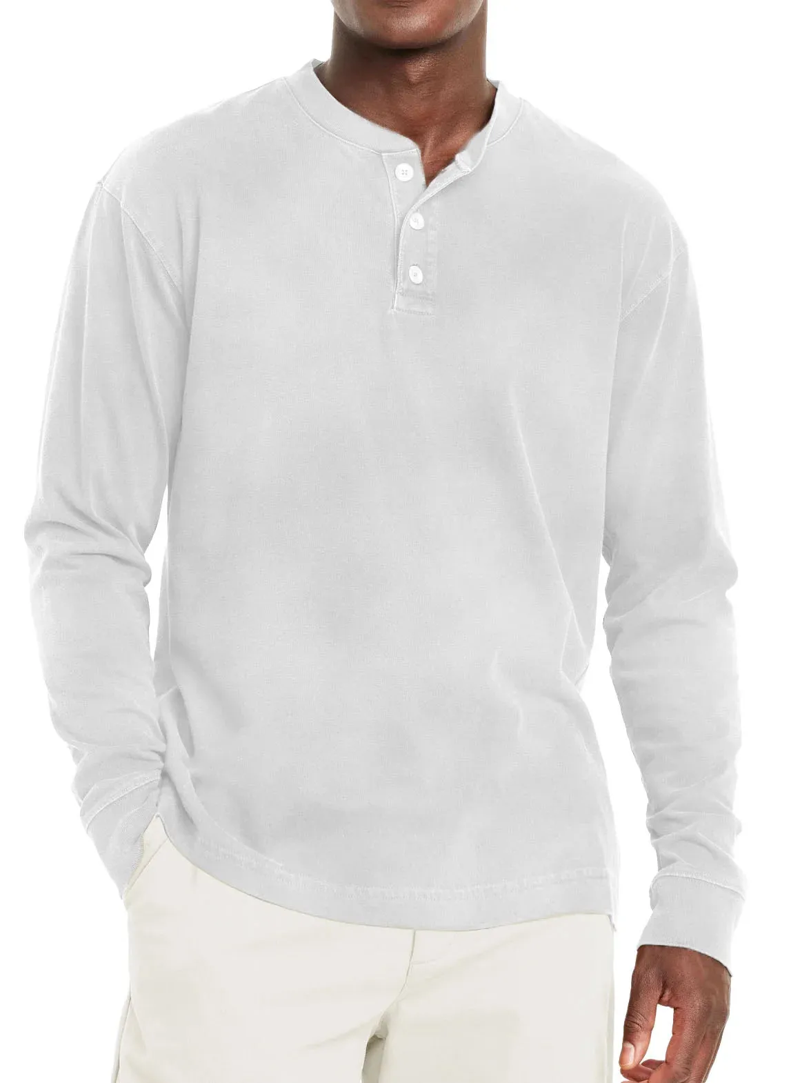 Classic Fit Shortsleeve Henley T Shirt for Men