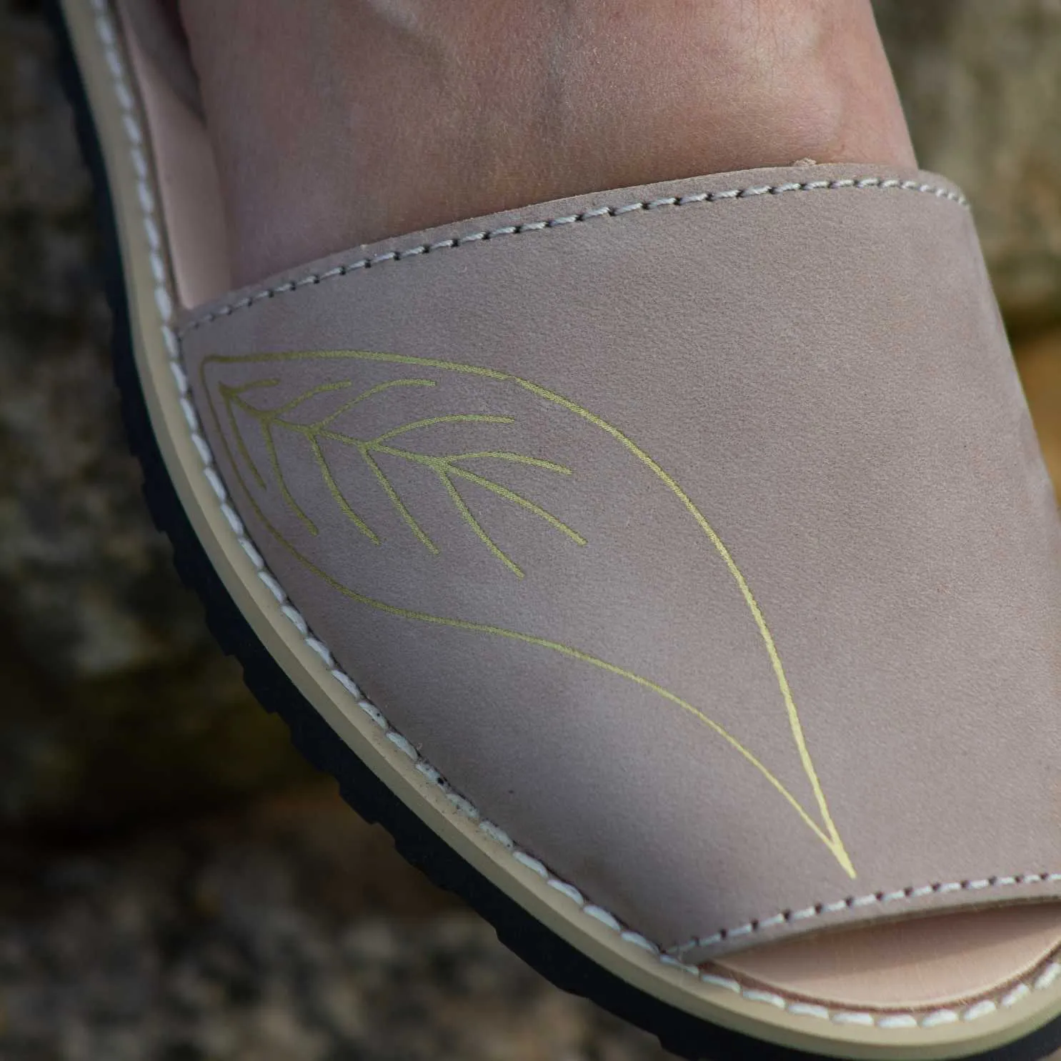 Classic Leather Sandal For Women - Madona 1056 Luna Nobuck