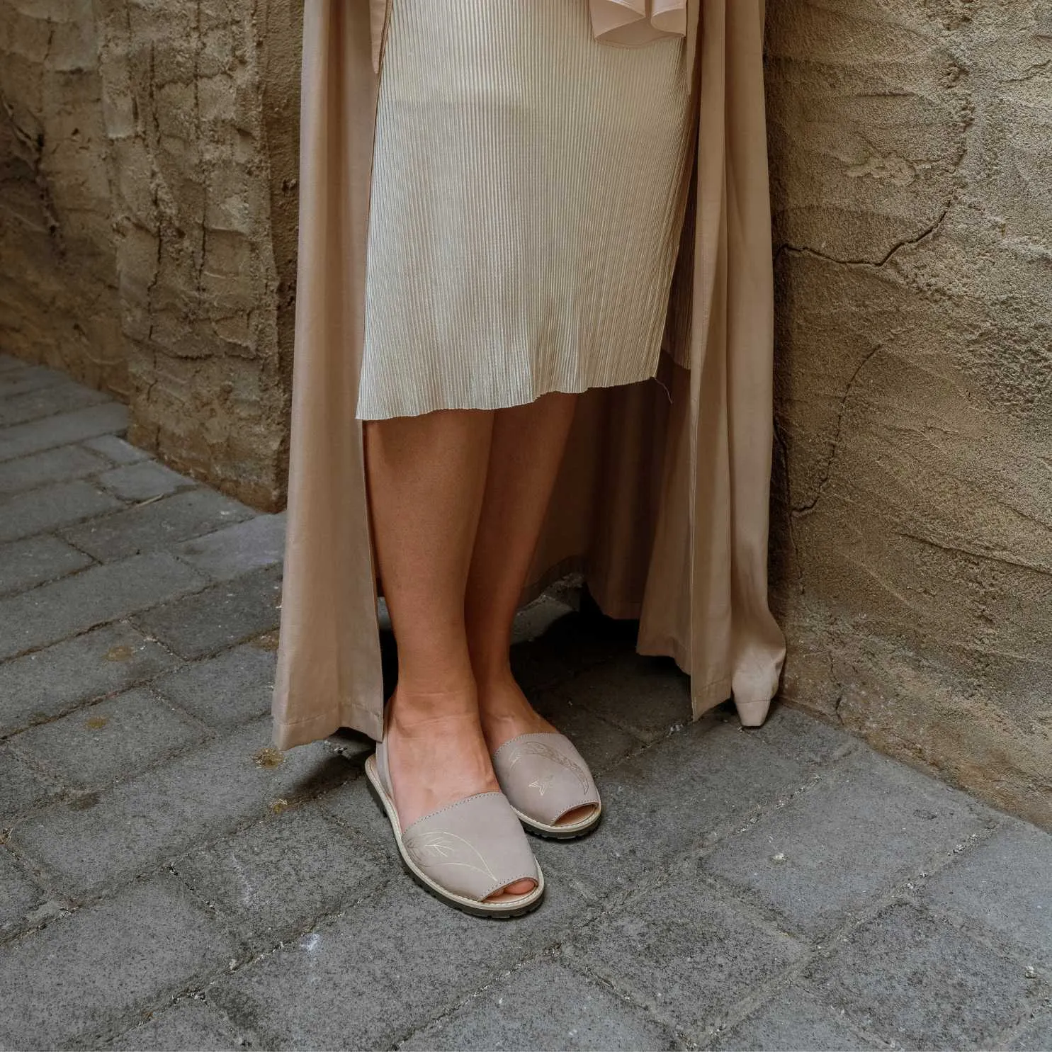 Classic Leather Sandal For Women - Madona 1056 Luna Nobuck